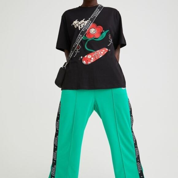 No Fear x H&M Graphic T-Shirt Black Flower Skate Collab Tee Men’s XL - Picture 5 of 10